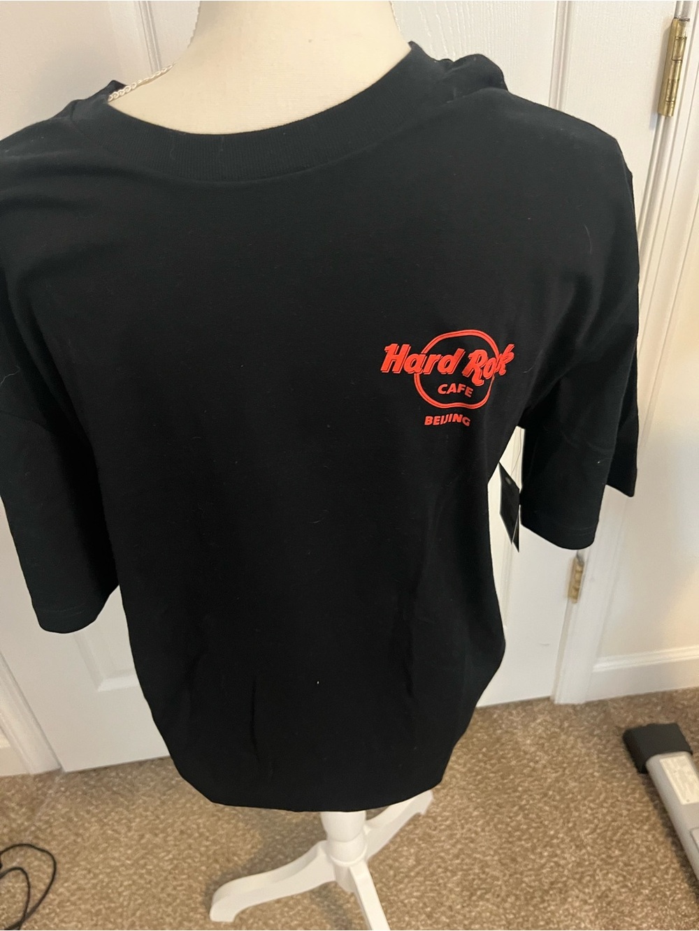 Hard Rock Cafe Black Tee with Red Logo - Beijing